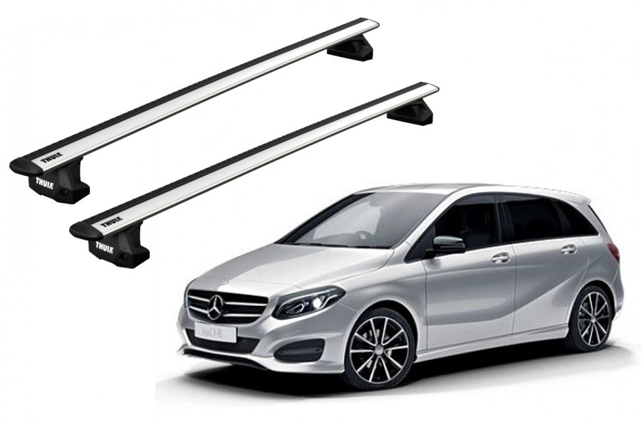 Barras THULE EVO WingBar para autos MERCEDES BENZ B-Class (W246) 2011 a 2018