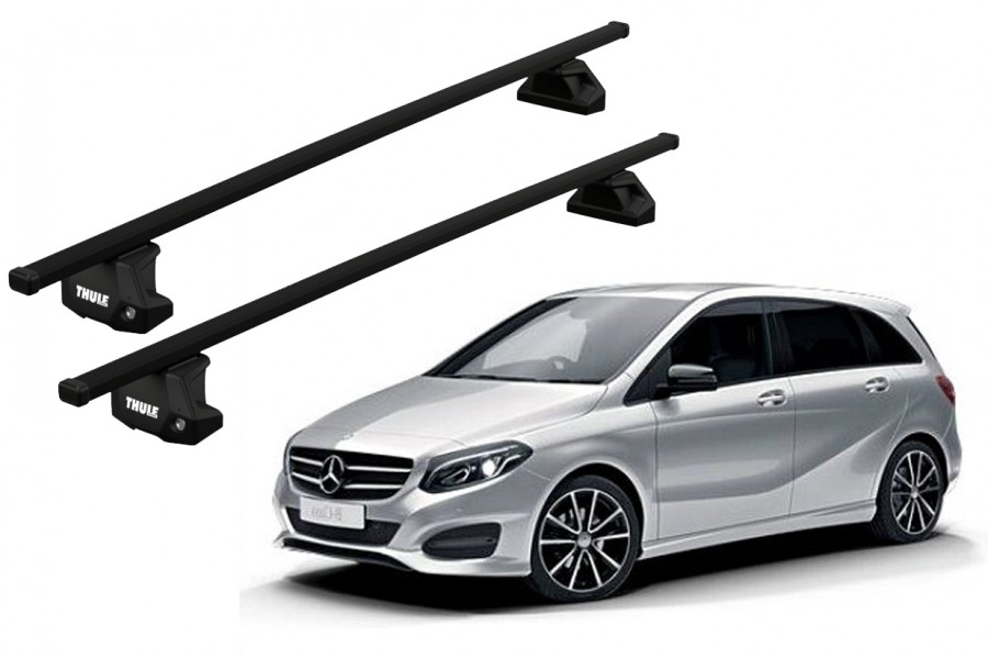 Barras THULE EVO SquareBar para autos MERCEDES BENZ B-Class (W246) 2011 a 2018