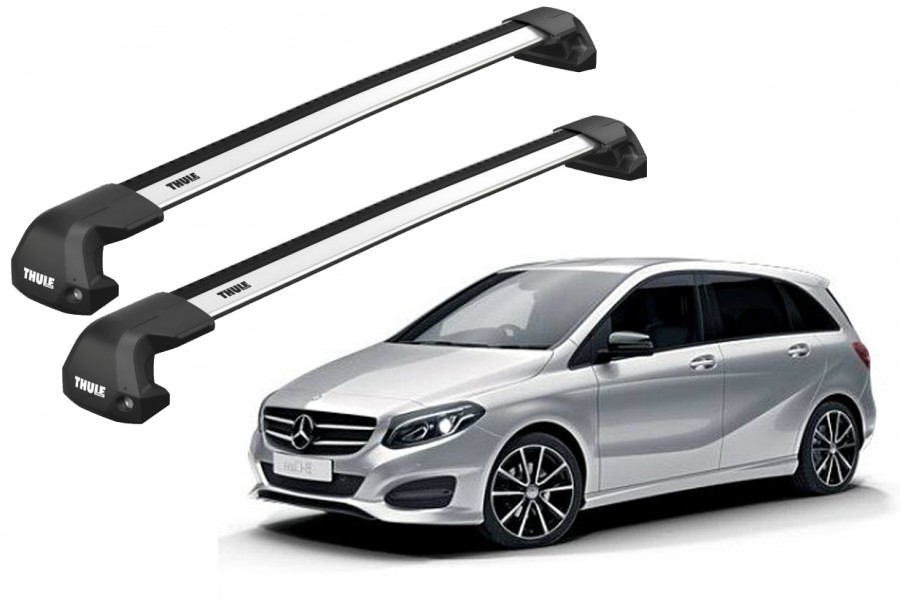 Barras THULE EDGE Flush para autos MERCEDES BENZ B-Class (W246) 2011 a 2018