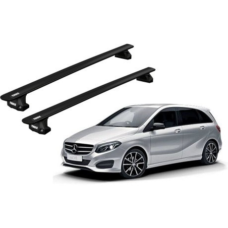 Barras THULE EVO WingBar para autos MERCEDES BENZ B-Class (W246) 2011 a 2018 negro