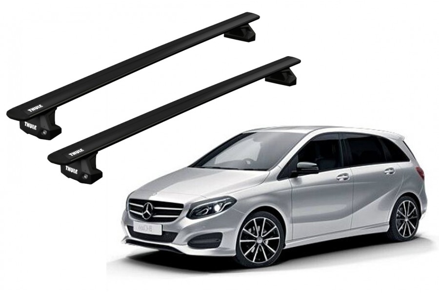 Barras THULE EVO WingBar para autos MERCEDES BENZ B-Class (W246) 2011 a 2018 negro