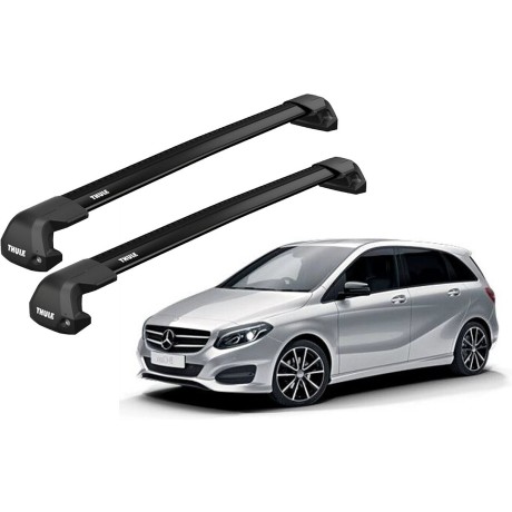 Barras THULE EDGE Flush para autos MERCEDES BENZ B-Class (W246) 2011 a 2018 negro