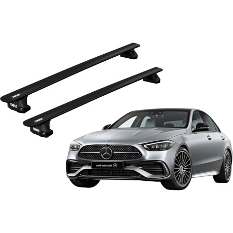 Barras THULE EVO WingBar para autos MERCEDES BENZ C-Class (W206) desde 2021 negro