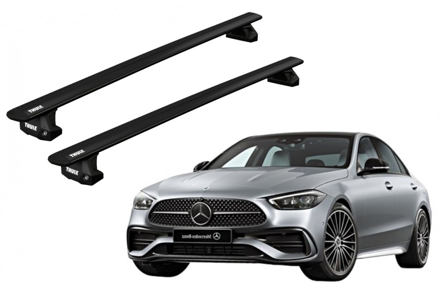 Barras THULE EVO WingBar para autos MERCEDES BENZ C-Class (W206) desde 2021 negro