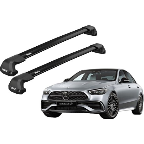 Barras THULE EDGE Flush para autos MERCEDES BENZ C-Class (W206) desde 2021 negro
