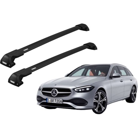 Barras THULE EDGE Flush para autos MERCEDES BENZ C-Class (S206) desde 2021 negro