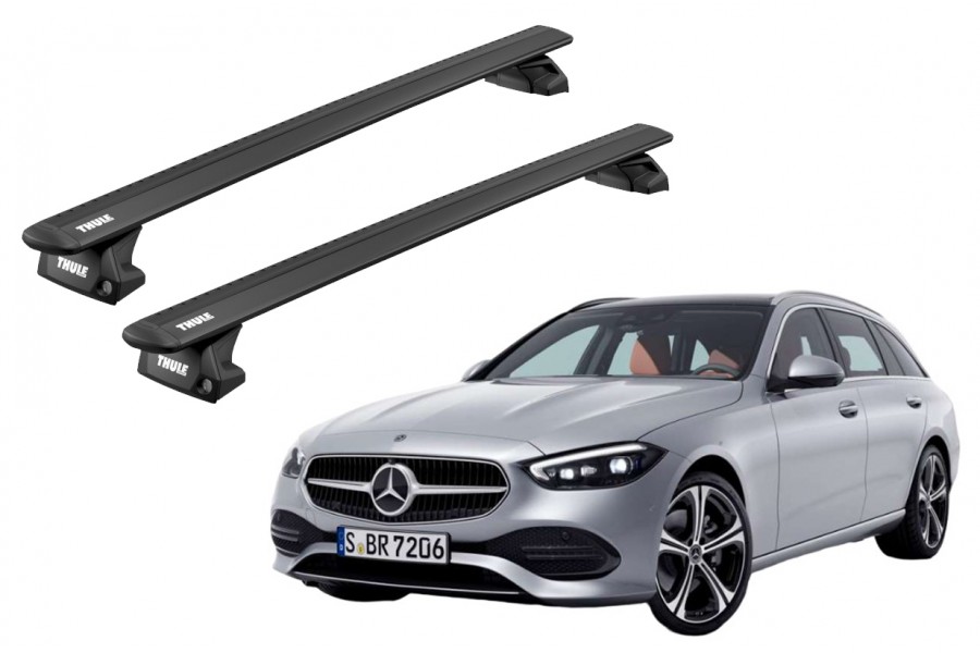 Barras THULE EVO WingBar para autos MERCEDES BENZ C-Class (S206) desde 2021 negro