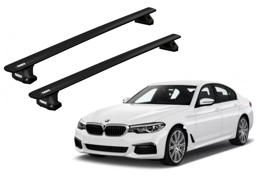 Barras THULE EVO WingBar para autos BMW 5-Series (G30) desde 2017 negro