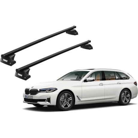 Barras THULE EVO SquareBar para autos BMW 5-Series Touring desde 2017 - 2023