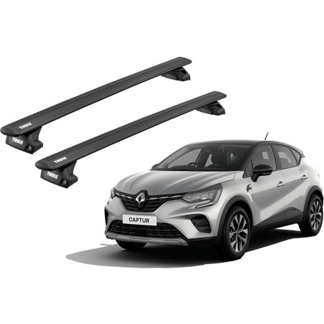 Barras THULE EVO WingBar para autos RENAULT Captur desde 2016 - 2021 negro
