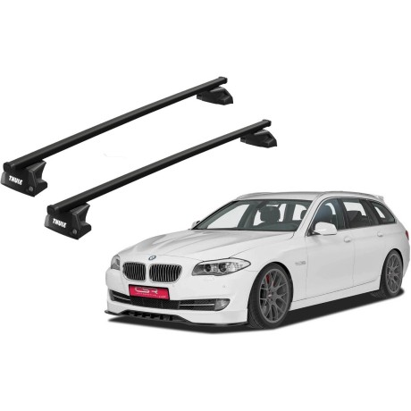 Barras THULE EVO SquareBar para autos BMW 5-Series Touring 2010 a 2017