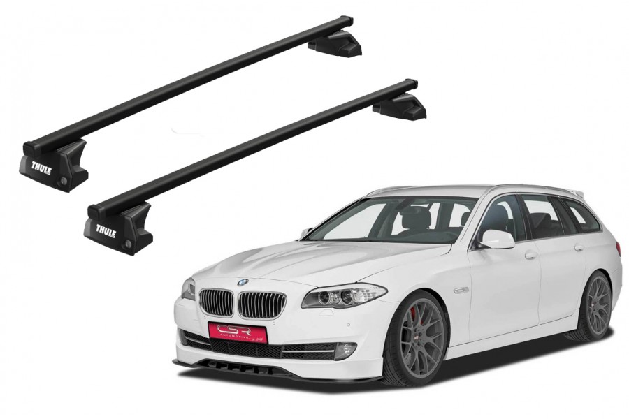 Barras THULE EVO SquareBar para autos BMW 5-Series Touring 2010 a 2017