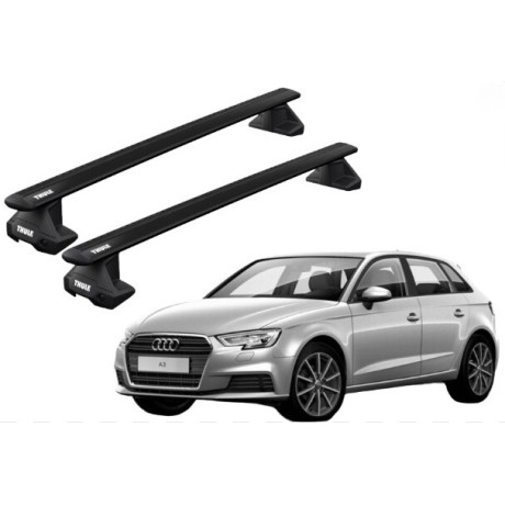 Barras THULE EVO WingBar para autos AUDI A3 2012 a 2020 negro