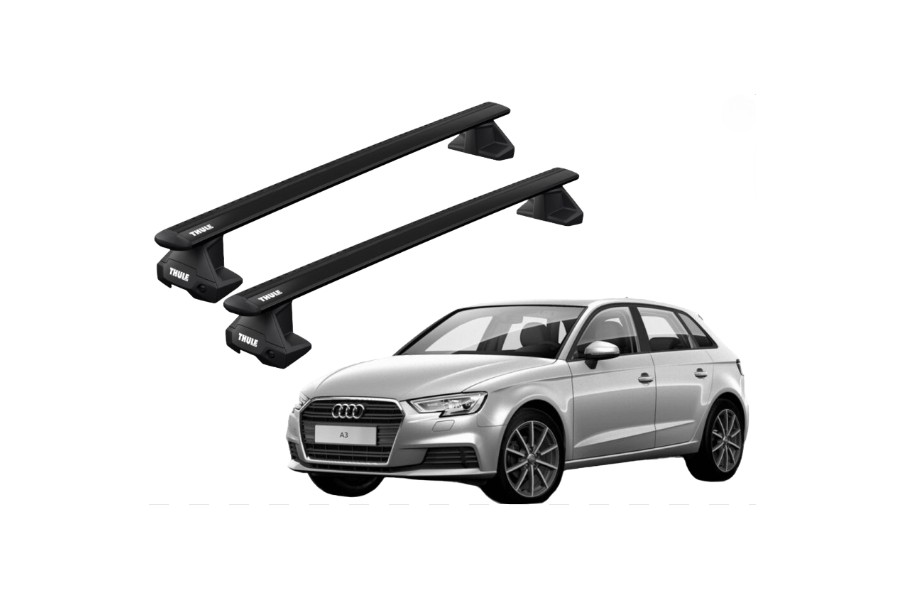 Barras THULE EVO WingBar para autos AUDI A3 2012 a 2020 negro