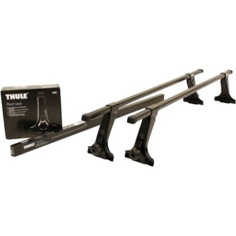 Barras THULE de canaletas para autos AUDI 200 1977 a 1982 negro