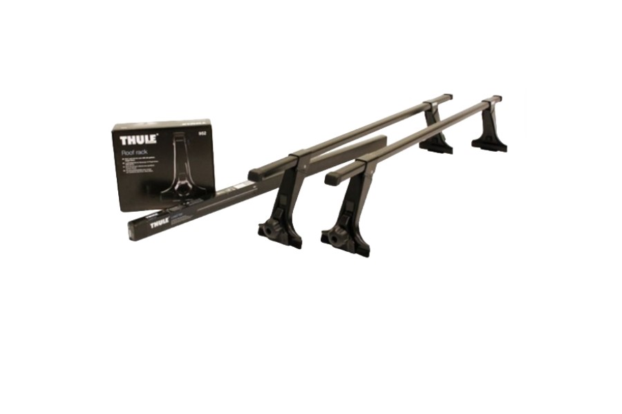 Barras THULE de canaletas para autos AUDI 200 1977 a 1982 negro