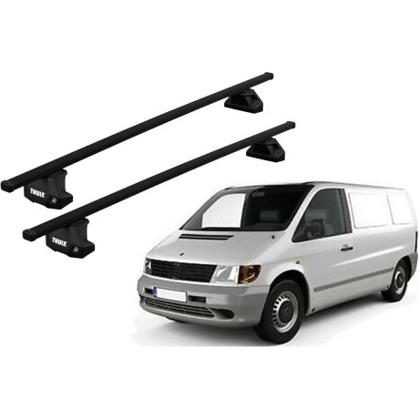 Barras THULE EVO SquareBar para Van MERCEDES BENZ Vito desde 1996 - 2003