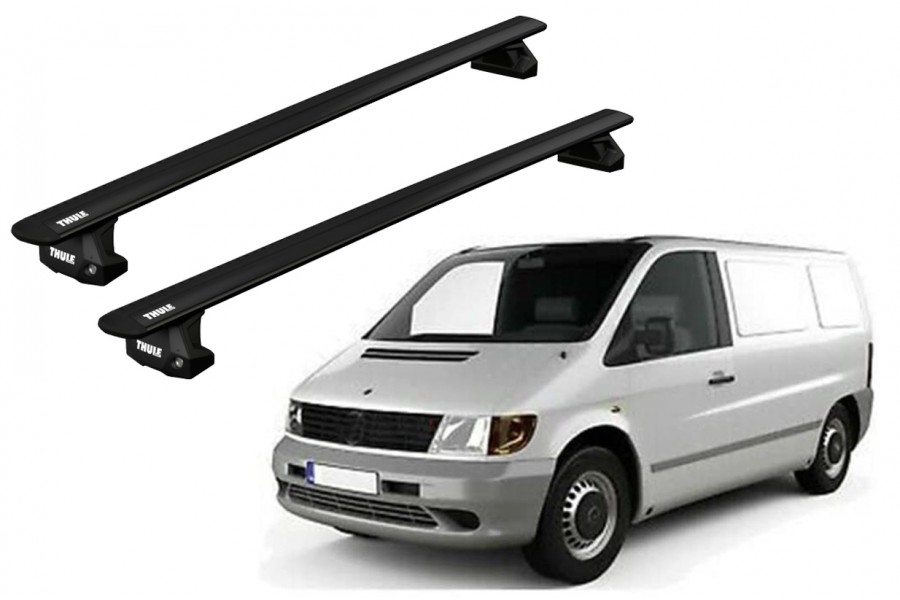 Barras THULE EVO WingBar para Van MERCEDES BENZ Vito desde 1996 - 2003 negro