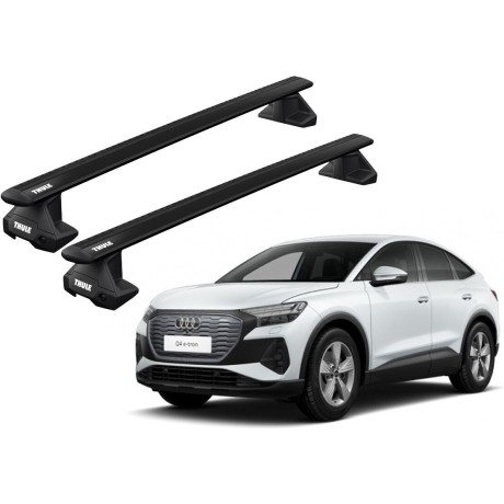 Barras THULE EVO WingBar para autos AUDI Q4 Sportback e-tron desde 2022 negro