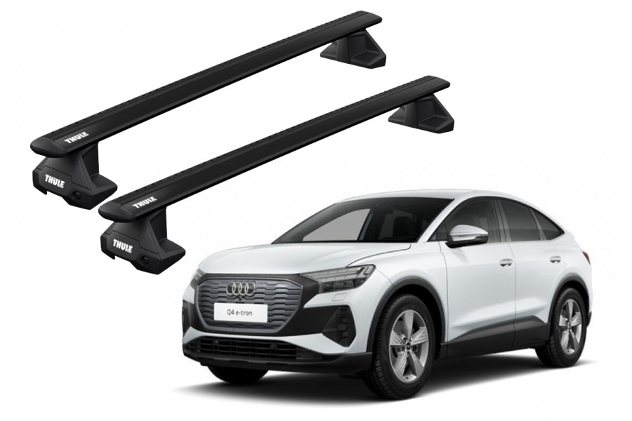 Barras THULE EVO WingBar para autos AUDI Q4 Sportback e-tron desde 2022 negro