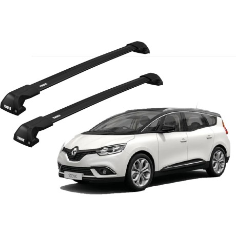 Barras THULE EDGE Flush para autos RENAULT Grand Scenic desde 2017 negro