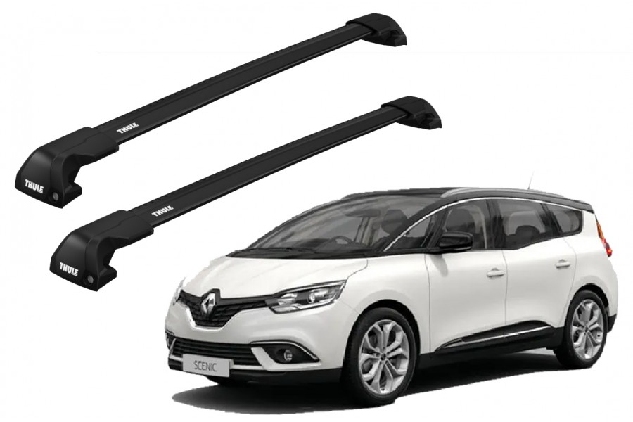 Barras THULE EDGE Flush para autos RENAULT Grand Scenic desde 2017 negro