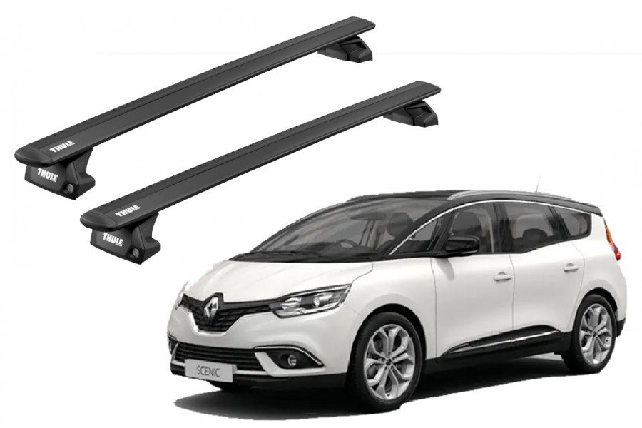 Barras THULE EVO WingBar para autos RENAULT Grand Scenic desde 2017 negro