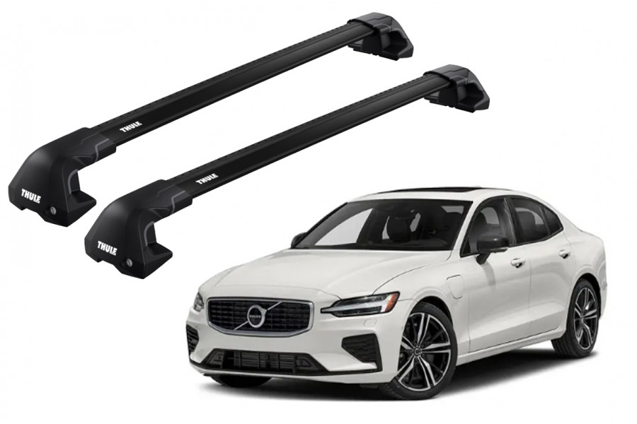 Barras THULE EDGE Flush para autos VOLVO S60 desde 2019 - 2024 negro