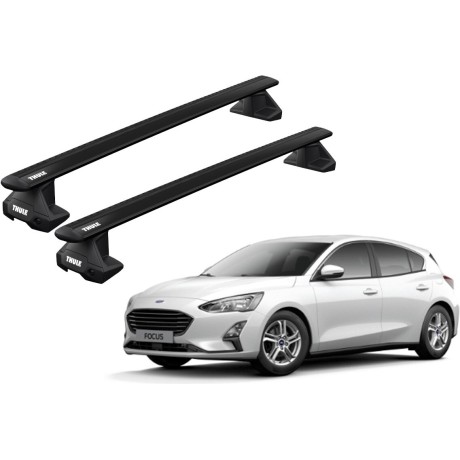 Barras THULE EVO WingBar para autos FORD Focus desde 2019-2022 negro