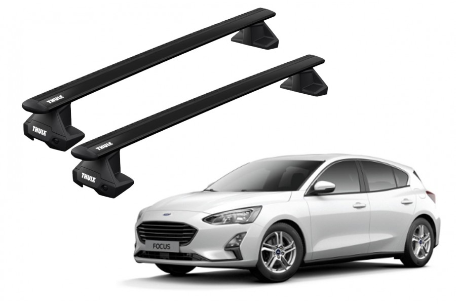 Barras THULE EVO WingBar para autos FORD Focus desde 2019-2022 negro