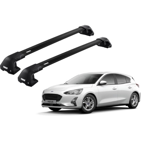 Barras THULE EDGE Flush para autos FORD Focus desde 2019 - 2022 negro