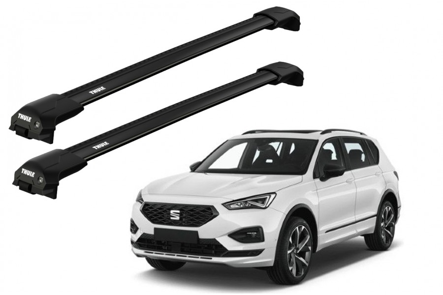 Barras THULE EDGE Flush para autos SEAT Tarraco desde 2019 - 2024 negro