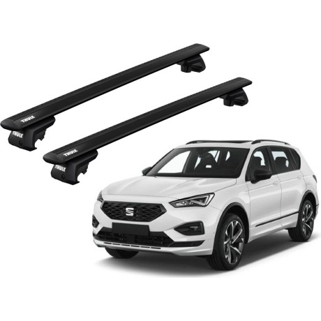 Barras THULE EVO WingBar para autos SEAT Tarraco desde 2019 - 2024 negro