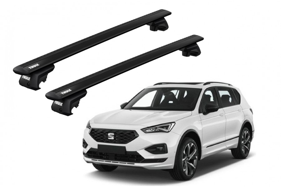 Barras THULE EVO WingBar para autos SEAT Tarraco desde 2019 - 2024 negro