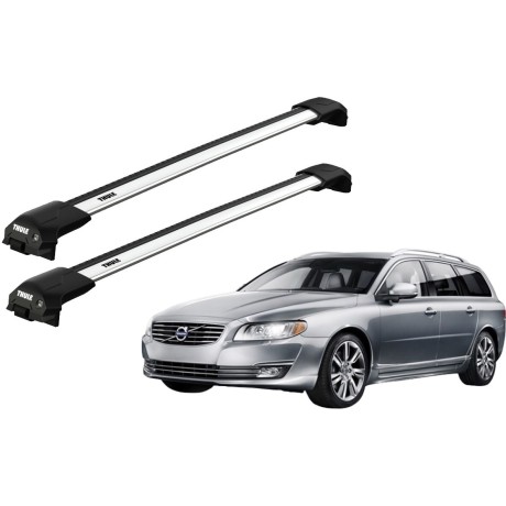 Barras THULE EDGE Flush para autos VOLVO V70 2007 a 2016