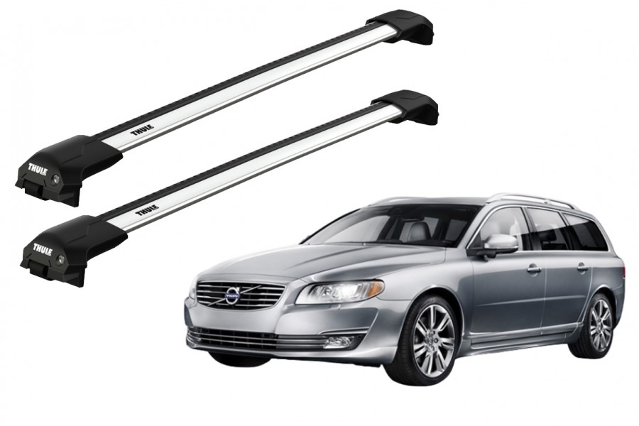 Barras THULE EDGE Flush para autos VOLVO V70 2007 a 2016