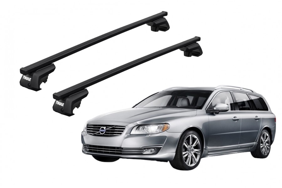 Barras THULE EVO SquareBar para autos VOLVO V70 2007 a 2016