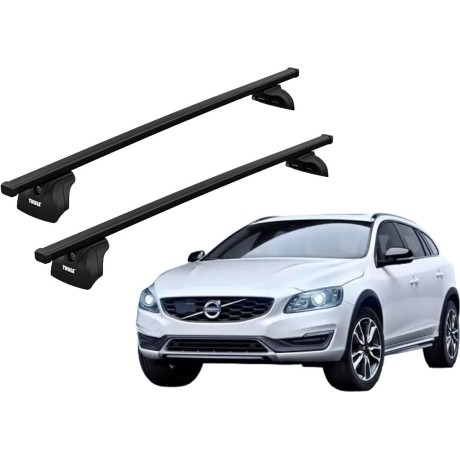 Barras THULE SquareBar para autos VOLVO V60 2010 a 2018