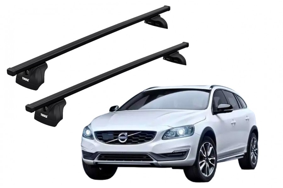 Barras THULE SquareBar para autos VOLVO V60 2010 a 2018