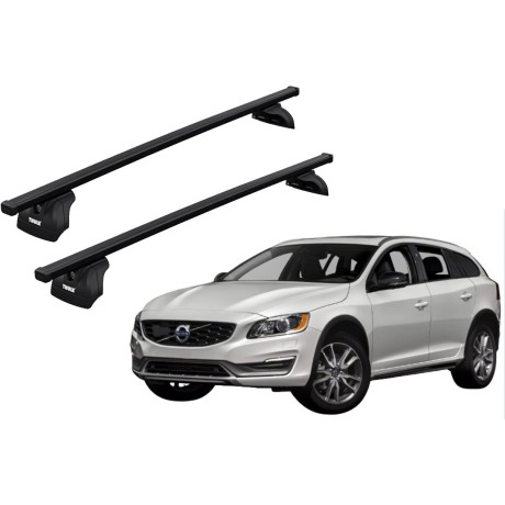 Barras THULE SquareBar para autos VOLVO V60 Cross Country 2015 a 2018