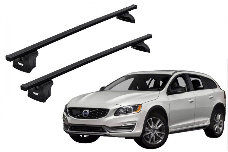 Barras THULE SquareBar para autos VOLVO V60 Cross Country 2015 a 2018