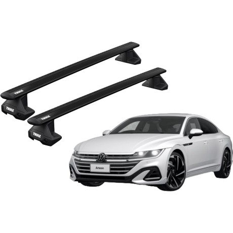 Barras THULE EVO WingBar para autos VOLKSWAGEN Arteon desde 2017 - 2023 negro