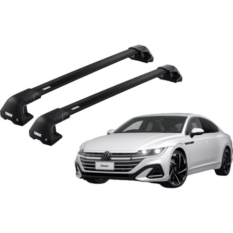 Barras THULE EDGE Flush para autos VOLKSWAGEN Arteon desde 2017 - 2023 negro