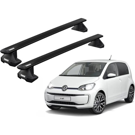 Barras THULE EVO WingBar para autos VOLKSWAGEN UP! desde 2012 negro