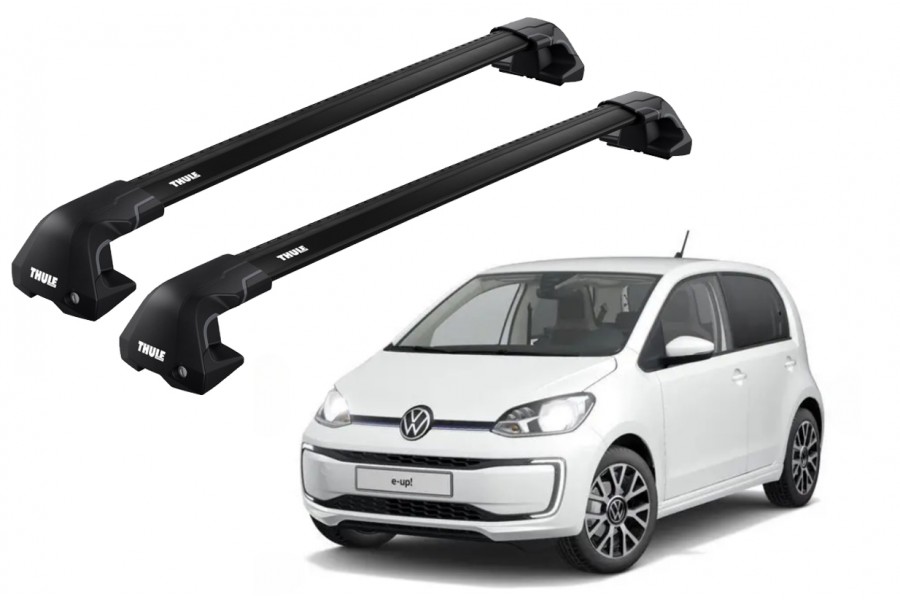 Barras THULE EDGE Flush para autos VOLKSWAGEN UP! desde 2012 negro