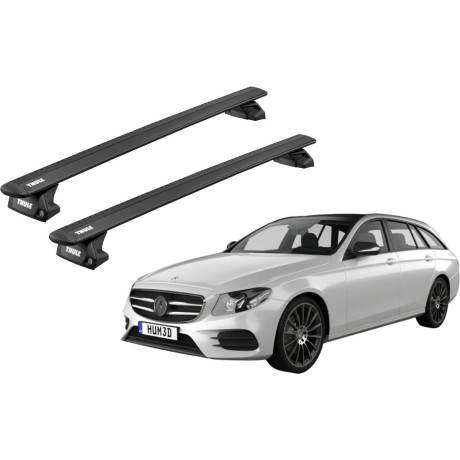 Barras THULE EVO WingBar para autos MERCEDES BENZ E-Class (S213) desde 2016 - 2023 negro