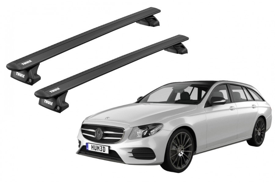 Barras THULE EVO WingBar para autos MERCEDES BENZ E-Class (S213) desde 2016 - 2023 negro