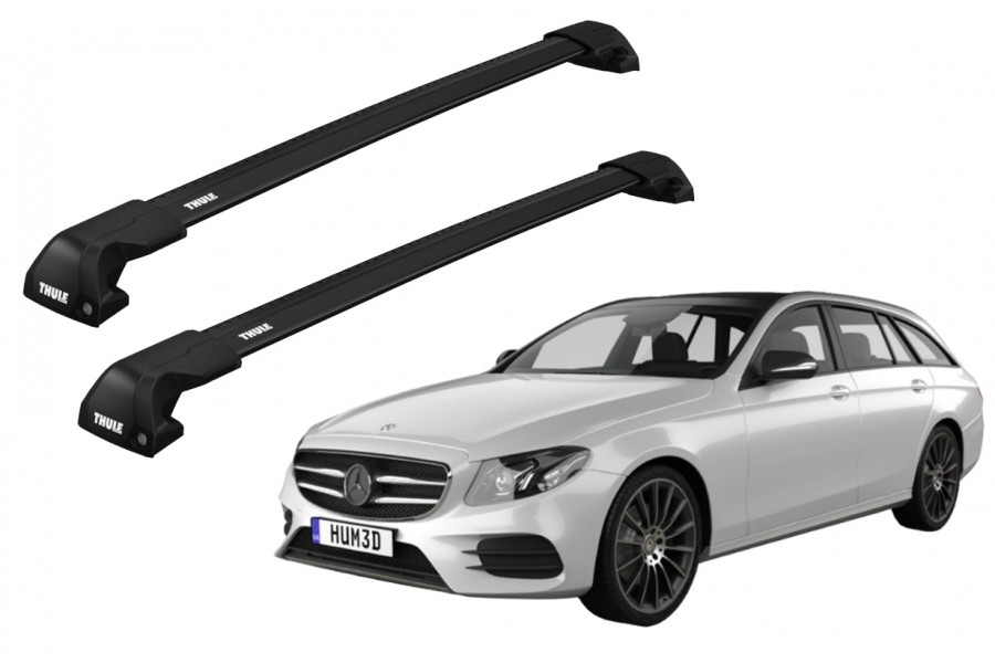 Barras THULE EDGE Flush para autos MERCEDES BENZ E-Class (S213) desde 2016 - 2023negro