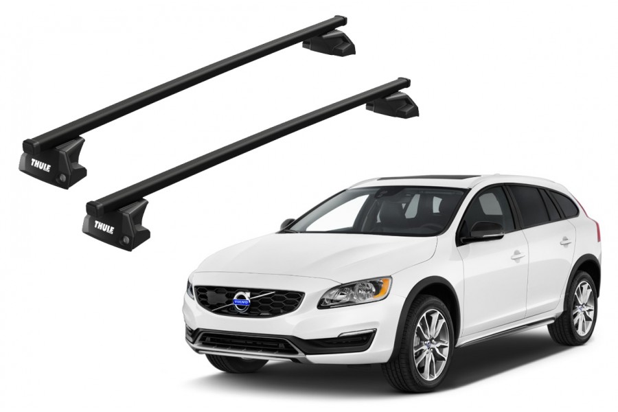 Barras THULE EVO SquareBar para autos VOLVO V60 2010 a 2018