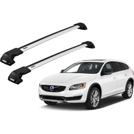 Barras THULE EDGE Flush para autos VOLVO V60 2010 a 2018